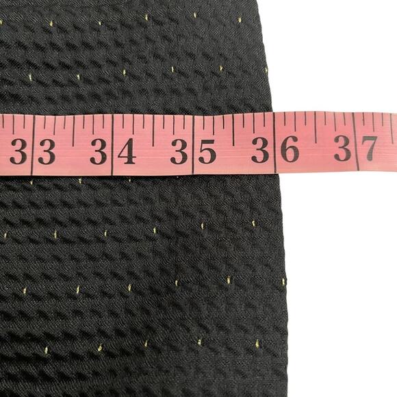 Madewell Nightfall Jacquard Black and Gold Cutout Dress - Picture 8 of 8